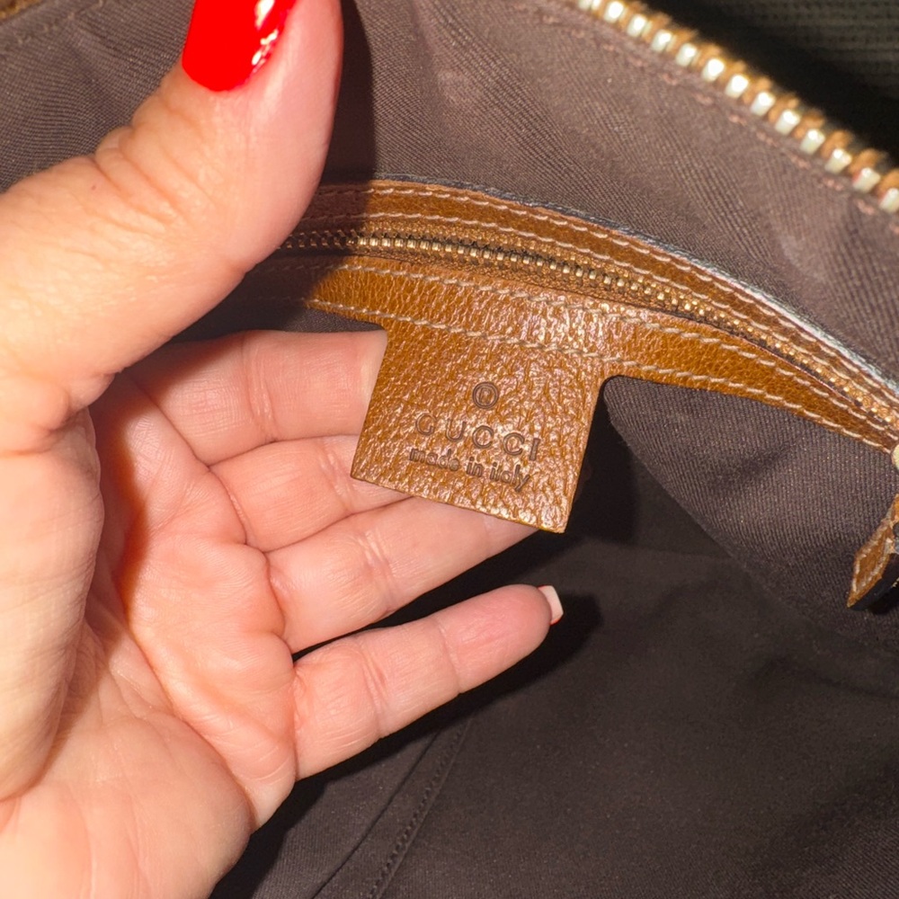 Gucci Studded Brown Crossbody Bag - Picture 7 of 9